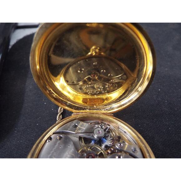 Vintage Tiffany & Co. Pocket Watch 18K Yellow Gold #'d 100514 Working 92gr - Picture 10 of 10